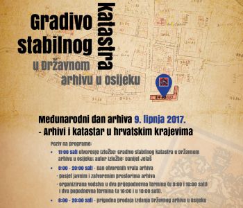 Gradivo stabilnog katastra u Državnom arhivu u Osijeku (2017.)