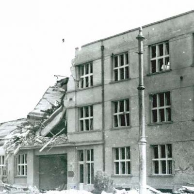 HR-DAOS-1959 Zbirka fotografija Mije (Miše) Matoševića, album br. 1, Porušena zgrada Saponije u bombardiranju 1944. godine